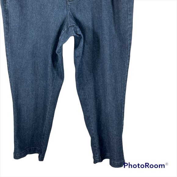 Preswick & Moore Women's Capri Cropped Denim jeans Petite Size 16P - Picture 3 of 5